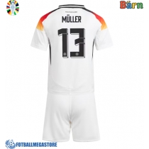 Fotballdrakt Barn Tyskland Thomas Muller #13 Hjemmedraktsett EM 2024 Kortermet (+ Korte bukser)